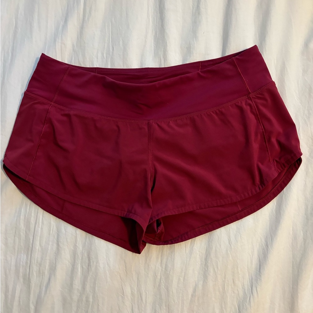 Lululemon speed up shorts low rise 2.5 inch inseam
